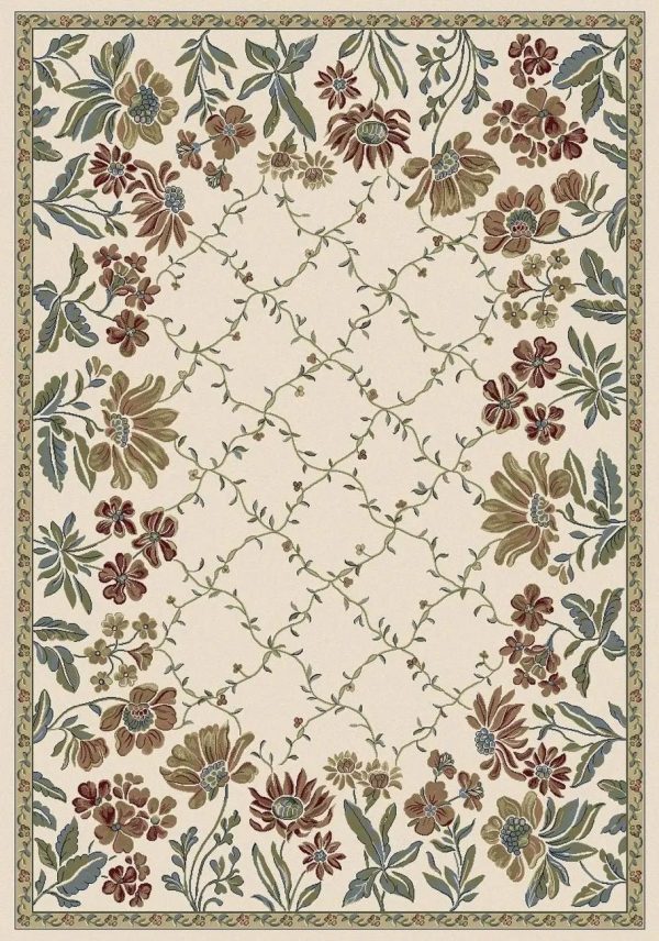 Dynamic Rugs Ancient Garden 57084 Ivory  Transitional Machine-Made Rug Fashion