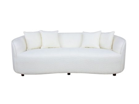 Eclectic Home London White Sofa For Sale