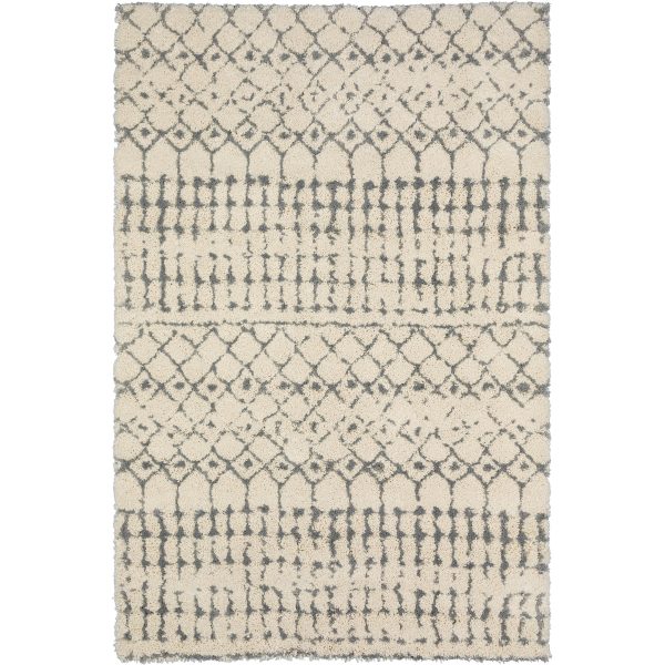 Dalyn Rugs Marquee MQ2 Ivory Metal Transitional Shag Rug Cheap