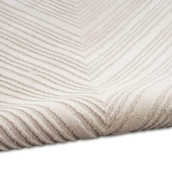 Calvin Klein CK024 Irradiant IRR02 Ivory Contemporary Power-Loomed Rug For Cheap