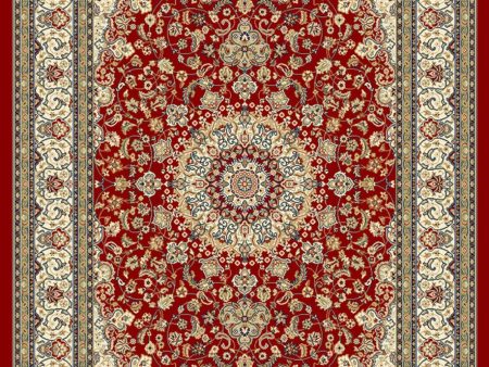 Dynamic Rugs Ancient Garden 57119 Red Ivory  Traditional Machine-Made Rug Online Sale