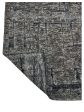 Artisan Harmony  Dark Grey Black Transitional Knotted Rug Online Sale