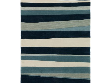 Dalyn Rugs Studio SD313 Coastal Blue Contemporary Tufted Rug For Sale