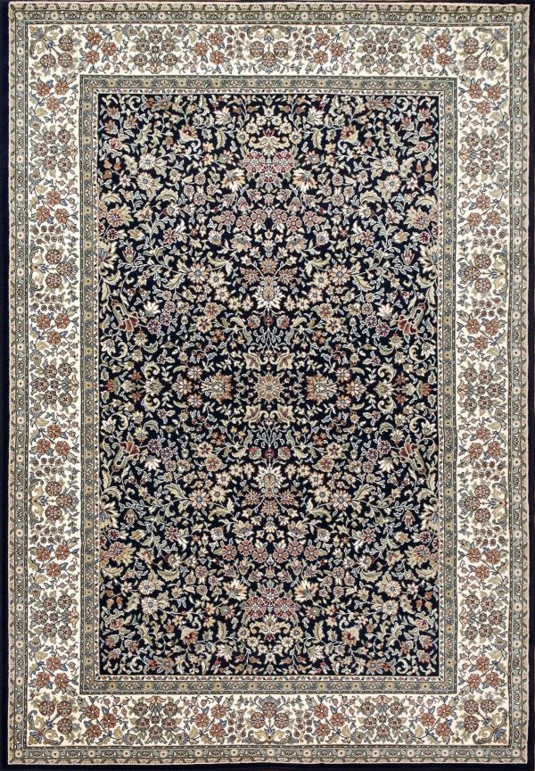 Dynamic Rugs Ancient Garden 57078 Blue Ivory  Traditional Machine-Made Rug Fashion