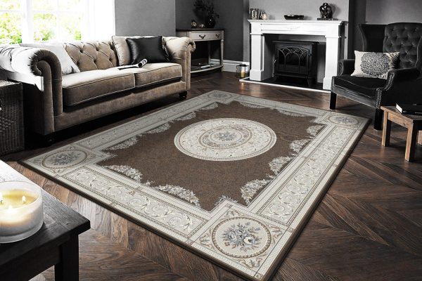 Dynamic Rugs Ancient Garden 57226 Brown Cream  Traditional Machine-Made Rug Online