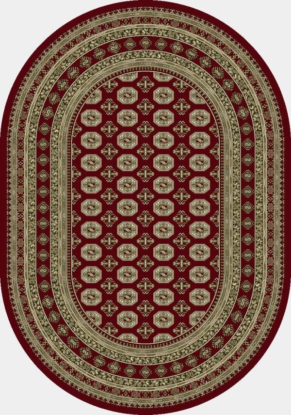 Dynamic Rugs Ancient Garden 57102 Red Beige  Traditional Machine-Made Rug Sale