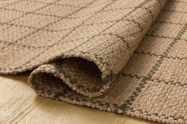 Chris Loves Julia x Loloi Fletcher FLE-01 Natural Olive Contemporary Power Loomed Rug Online Hot Sale