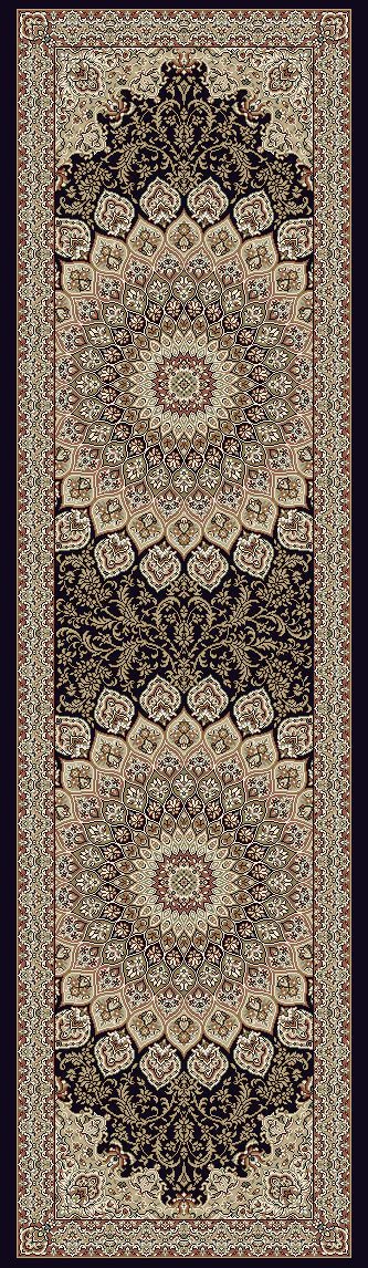 Dynamic Rugs Ancient Garden 57090 Navy  Traditional Machine-Made Rug Online Hot Sale