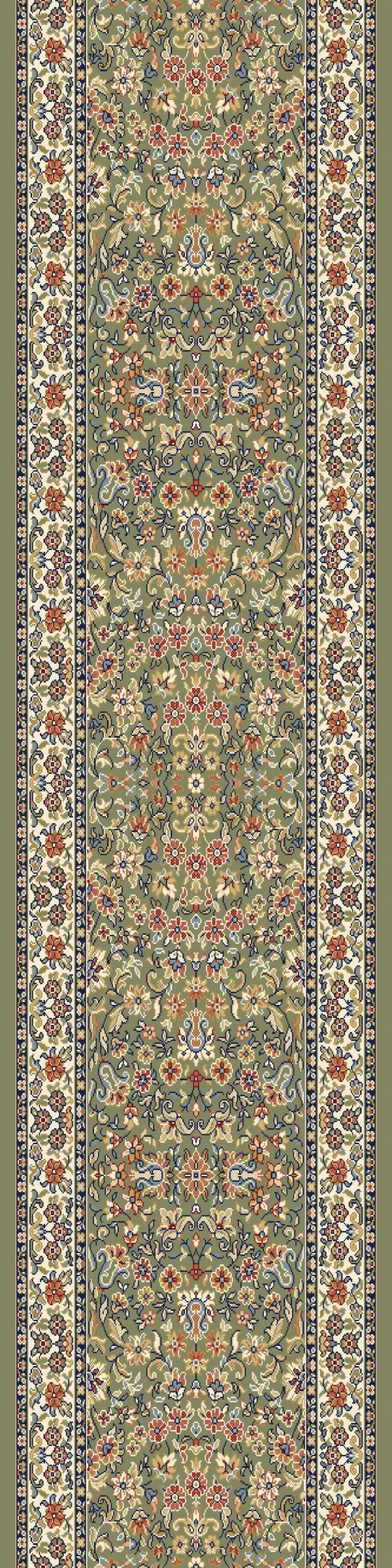 Dynamic Rugs Ancient Garden 57078 Green Ivory  Traditional Machine-Made Rug Sale