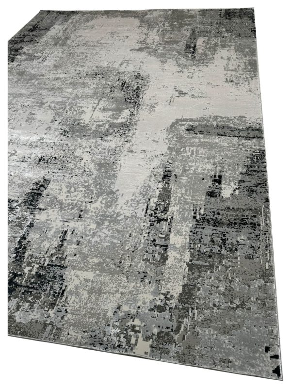 Artisan Venetian  Coken Lt.Grey Contemporary Machinemade Rug For Sale