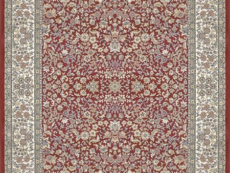 Dynamic Rugs Ancient Garden 57078 Red Ivory  Traditional Machine-Made Rug on Sale