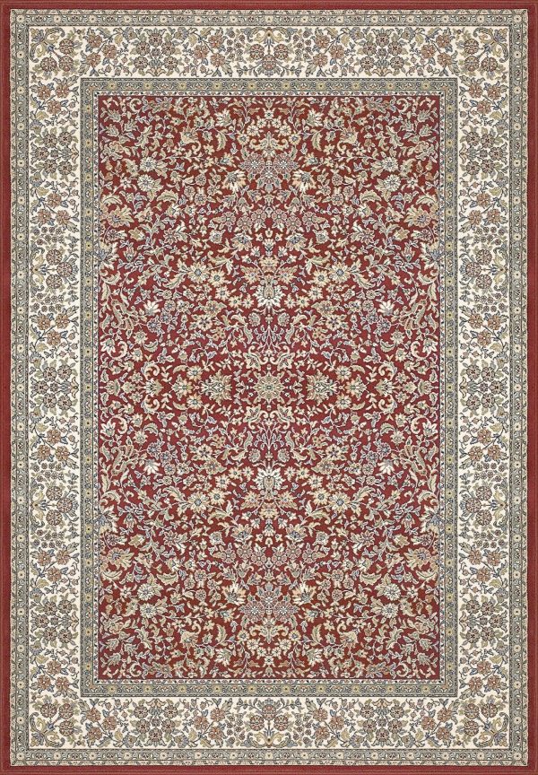 Dynamic Rugs Ancient Garden 57078 Red Ivory  Traditional Machine-Made Rug on Sale