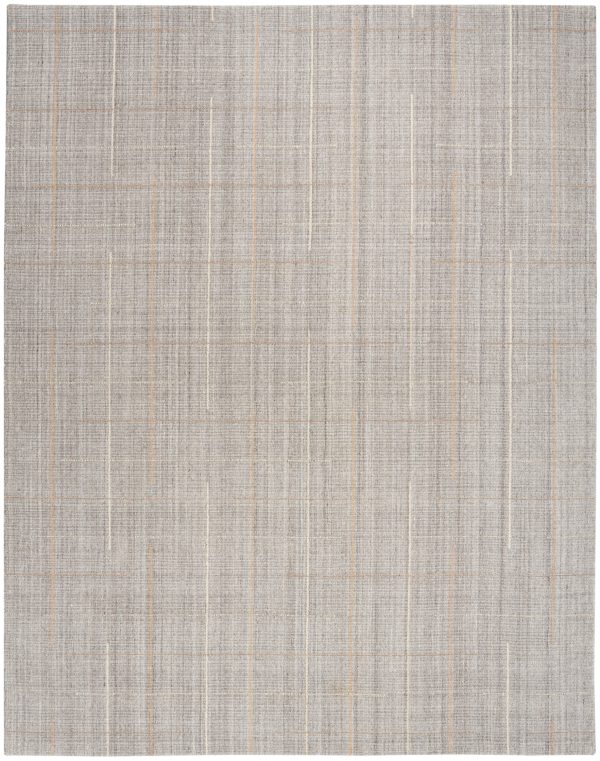 Calvin Klein CK041 Architectura ACT01 Grey Contemporary Hand Woven Rug Online Sale