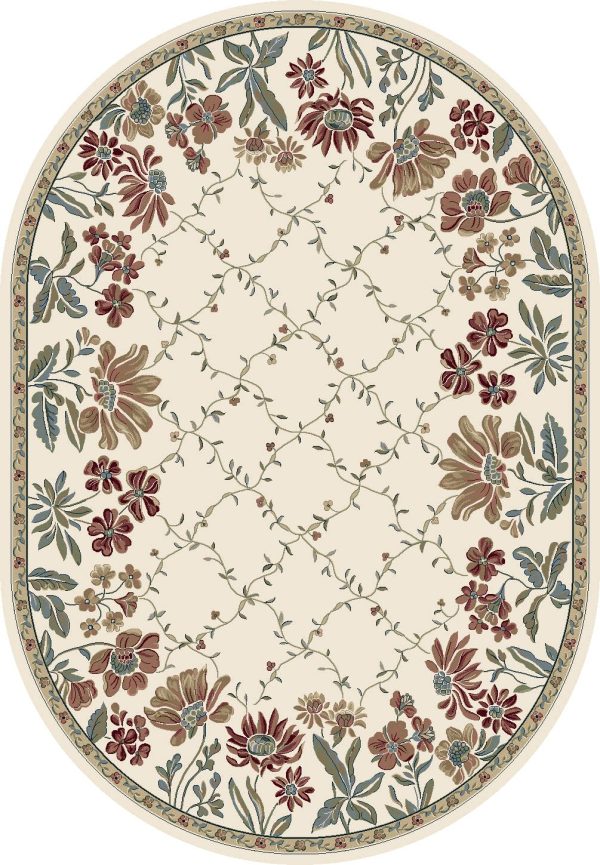 Dynamic Rugs Ancient Garden 57084 Ivory  Transitional Machine-Made Rug Fashion