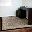 Dynamic Rugs Ancient Garden 57011 Black Ivory  Traditional Machine-Made Rug Hot on Sale