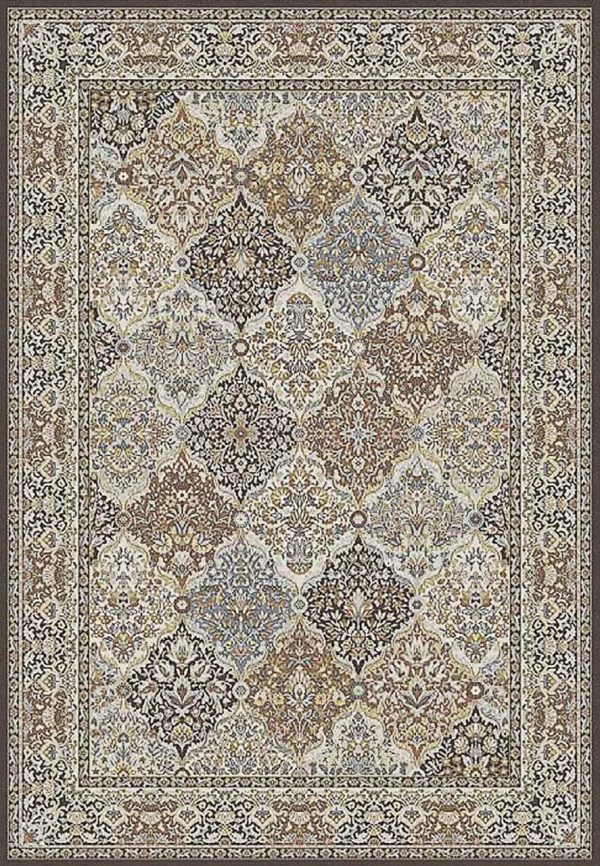 Dynamic Rugs Ancient Garden 57008 Brown Blue  Traditional Machine-Made Rug For Cheap