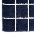 DKNY West End Ave WTE01 Navy Ivory Contemporary Loom-woven Rug Cheap