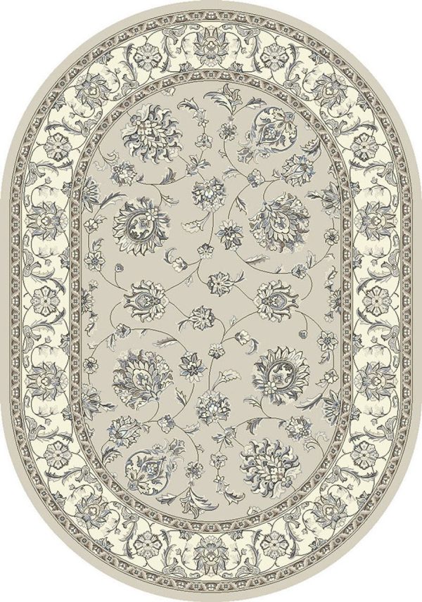 Dynamic Rugs Ancient Garden 57365 Soft Grey Cream  Traditional Machine-Made Rug For Cheap