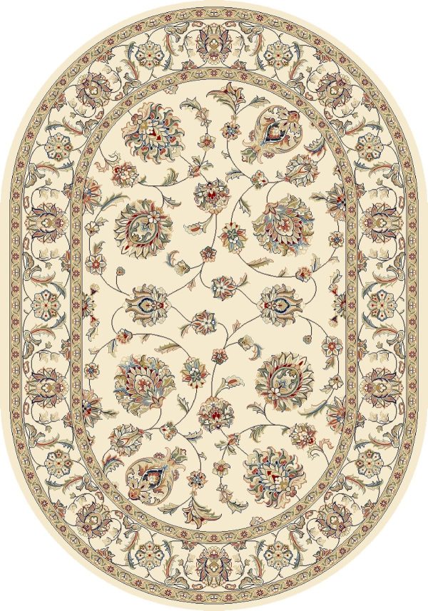 Dynamic Rugs Ancient Garden 57365 Ivory  Traditional Machine-Made Rug For Sale