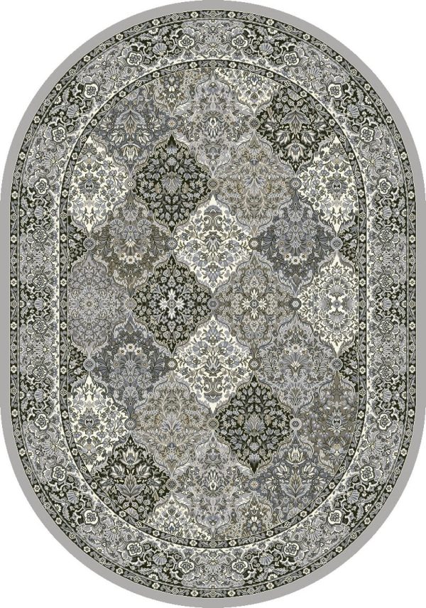 Dynamic Rugs Ancient Garden 57008 Cream Grey  Traditional Machine-Made Rug For Discount