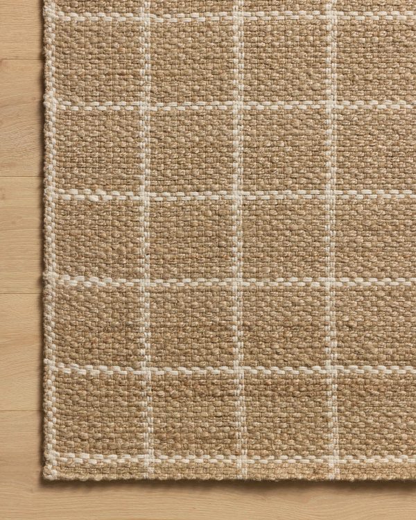 Chris Loves Julia x Loloi Fletcher FLE-01 Natural Ivory Contemporary Power Loomed Rug Online Hot Sale