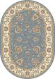 Dynamic Rugs Ancient Garden 57365 Light Blue Ivory  Traditional Machine-Made Rug Hot on Sale