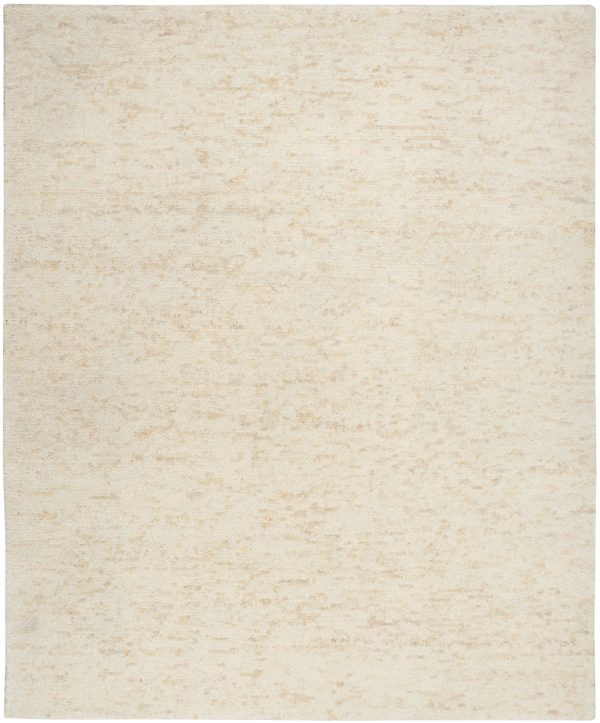 Calvin Klein CK042 Billows BIL01 Ivory Beige Contemporary Hand Knotted Rug Cheap