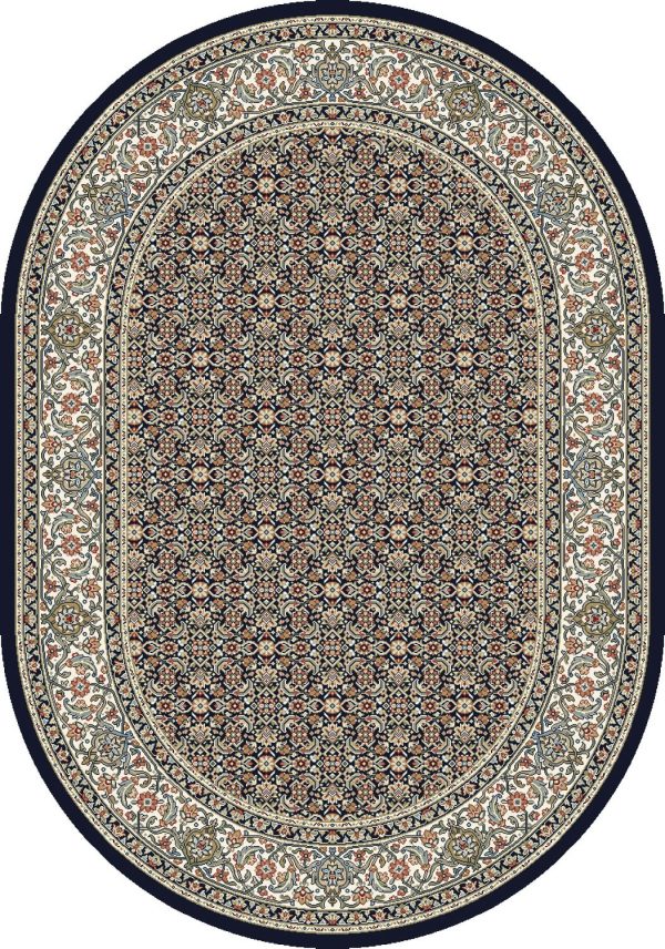 Dynamic Rugs Ancient Garden 57011 Navy  Traditional Machine-Made Rug Online Sale