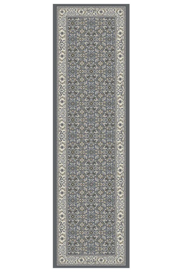 Dynamic Rugs Ancient Garden 57011 Grey Cream  Traditional Machine-Made Rug Fashion