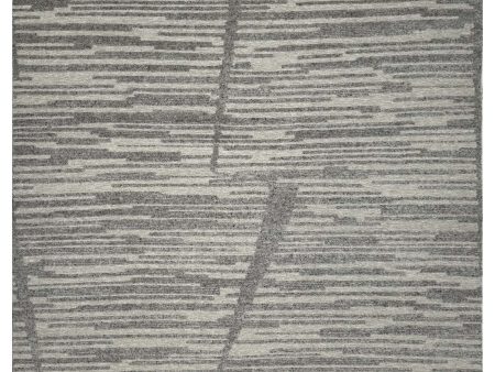 Artisan Harmony  Grey White Contemporary Knotted Rug Online now