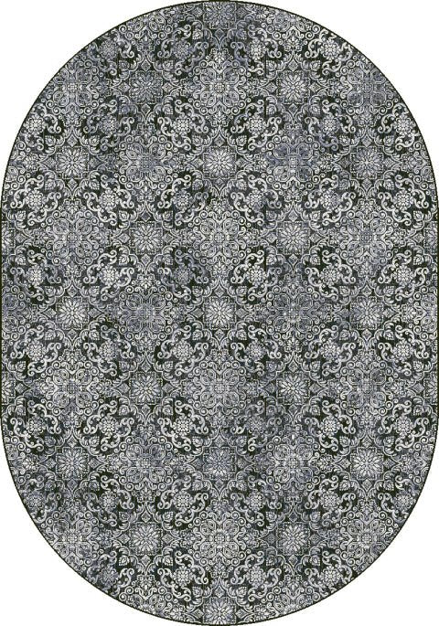 Dynamic Rugs Ancient Garden 57162 Steel Blue  Traditional Machine-Made Rug Discount