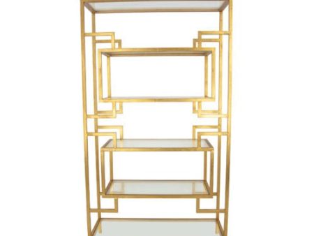 Eclectic Home Cabinet Metal Shelf Gold For Cheap