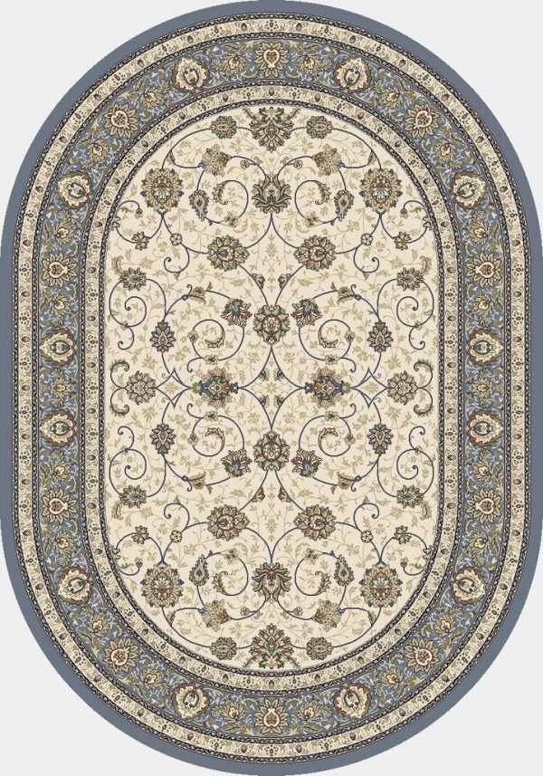 Dynamic Rugs Ancient Garden 57120 Ivory Light Blue  Traditional Machine-Made Rug For Cheap