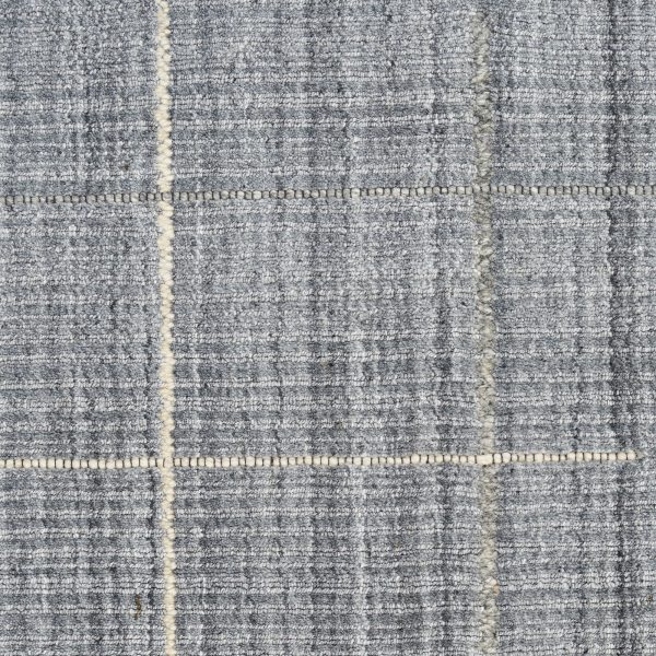 Calvin Klein CK041 Architectura ACT01 Denim Contemporary Hand Woven Rug Cheap