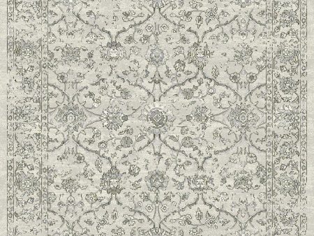 Dynamic Rugs Ancient Garden 57136 Silver Grey  Traditional Machine-Made Rug on Sale