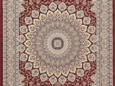 Dynamic Rugs Ancient Garden 57090 Red  Traditional Machine-Made Rug Supply