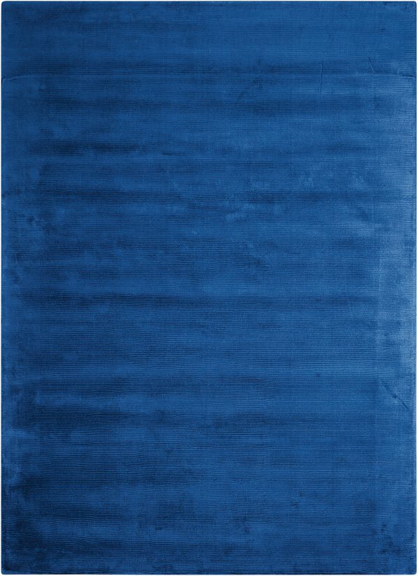 Calvin Klein Home Lunar LUN1 Klein Blue Contemporary Woven Rug Hot on Sale