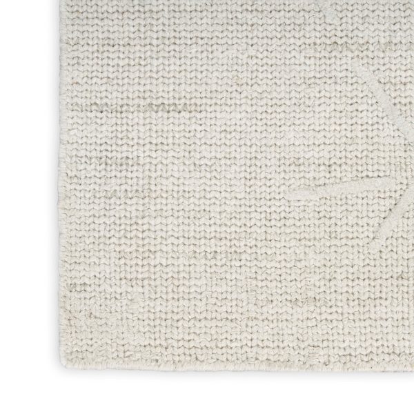 Calvin Klein CK044 Wander WND01 Ivory Grey Contemporary Hand Woven Rug Online now