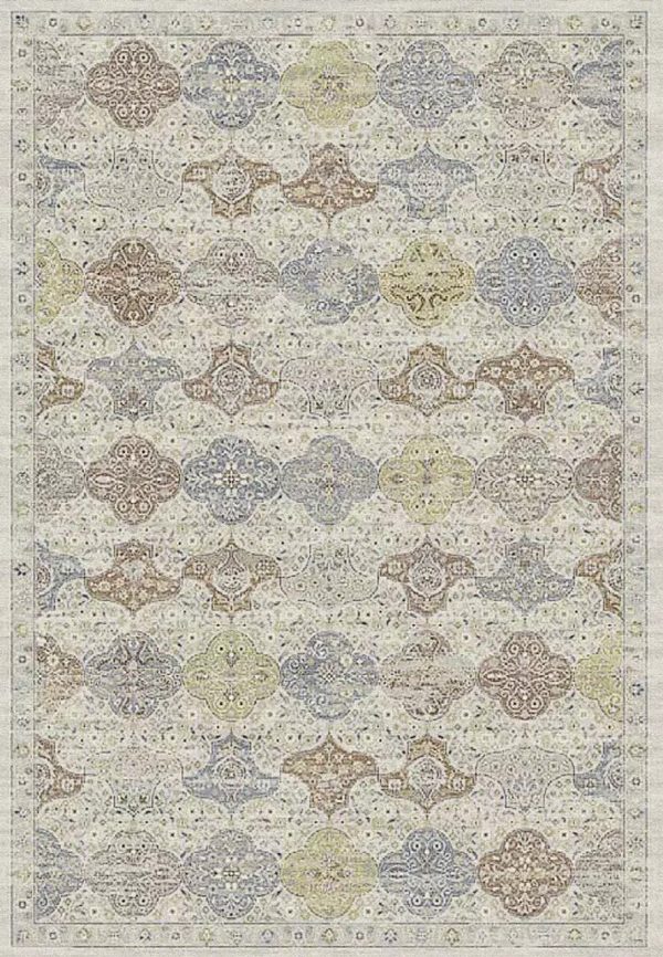 Dynamic Rugs Ancient Garden 57279 Cream Multi  Traditional Machine-Made Rug Cheap