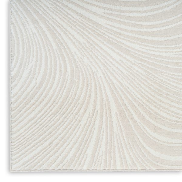 DKNY Central Park West CEP02 Ivory Contemporary Power-loomed Rug Discount