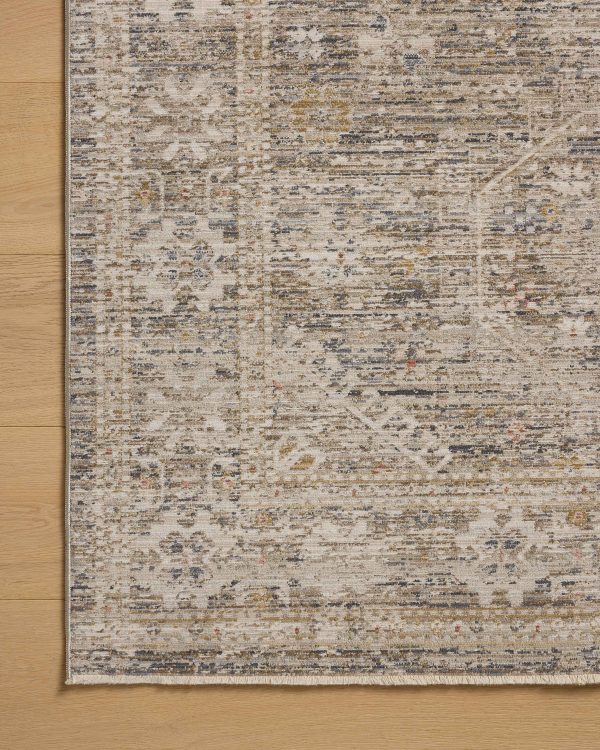 Chris Loves Julia x Loloi Ida IDA-01 Taupe Multi Traditional Power Loomed Rug For Cheap