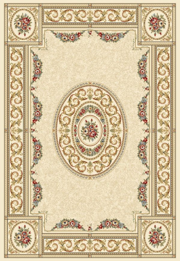 Dynamic Rugs Ancient Garden 57226 Ivory  Traditional Machine-Made Rug For Cheap