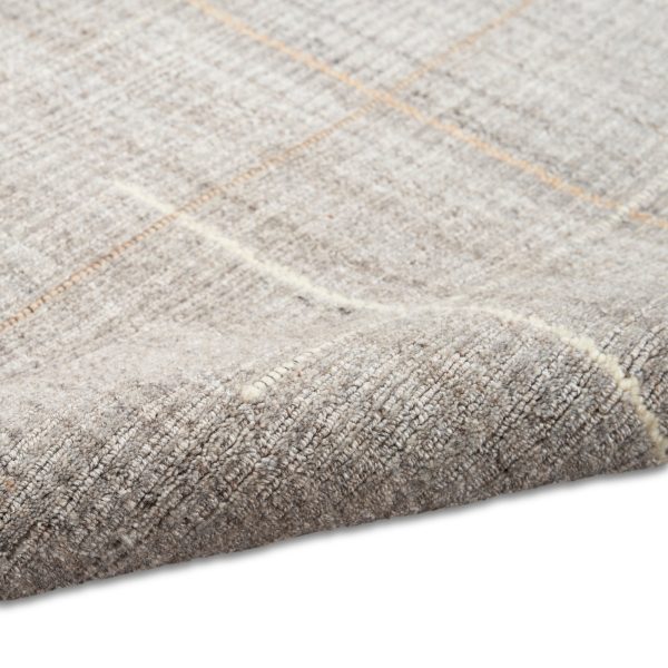 Calvin Klein CK041 Architectura ACT01 Grey Contemporary Hand Woven Rug Online Sale