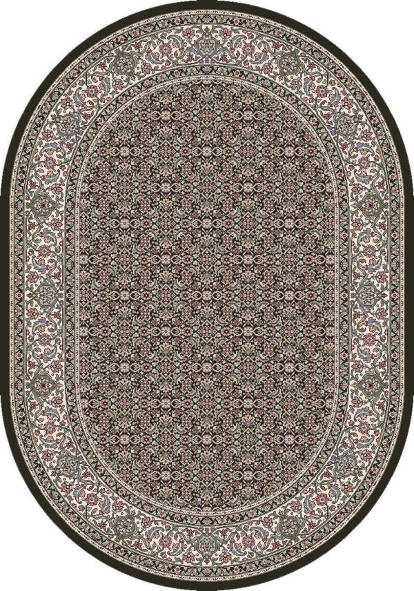 Dynamic Rugs Ancient Garden 57011 Black Ivory  Traditional Machine-Made Rug Hot on Sale