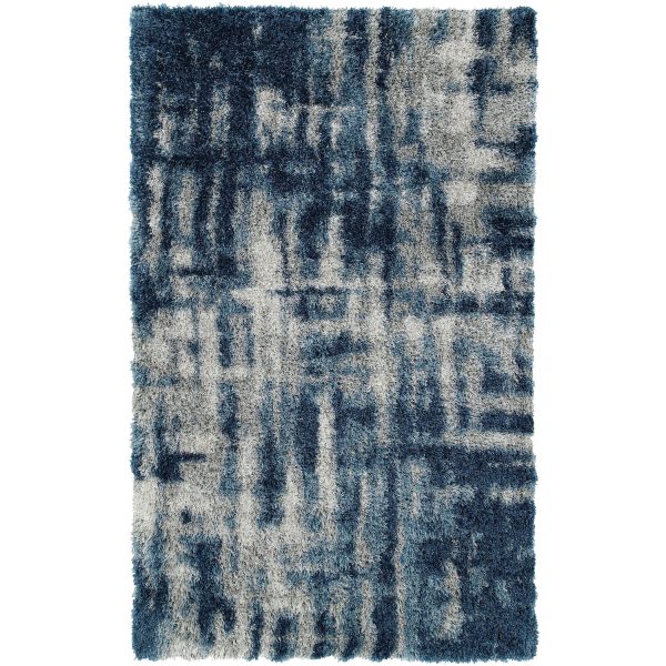 Dalyn Rugs Arturro AT11 Navy Transitional Shag Rug Online Hot Sale