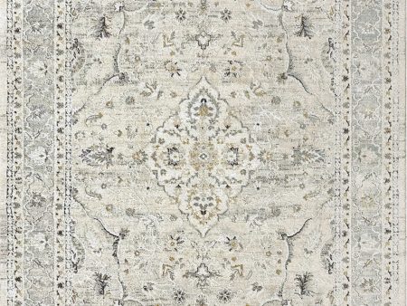 Dynamic Rugs Annalise 7605 Cream Blue  Traditional Machine-Made Rug Hot on Sale