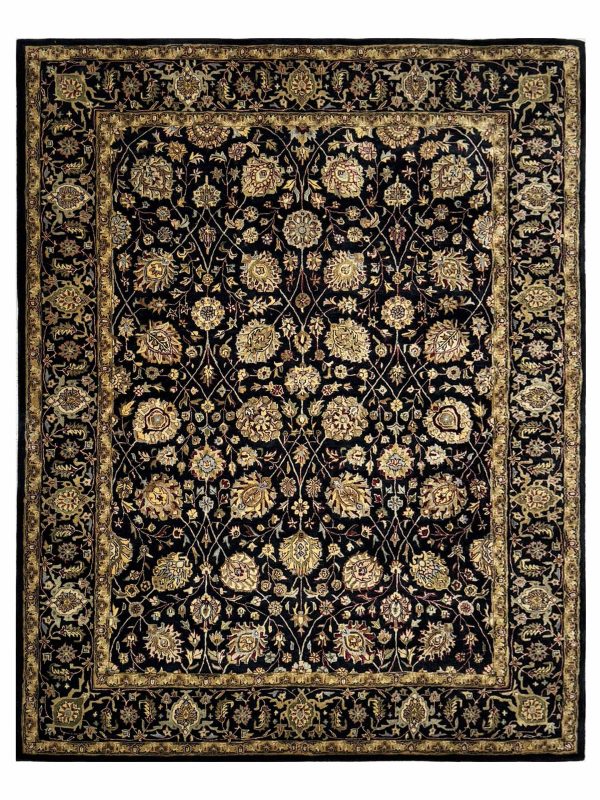 Artisan Zorina  Black Black Traditional Tufted Rug Sale