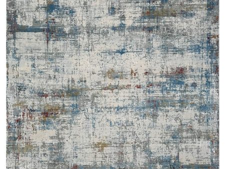 Artisan Venetian  Grey Blue Contemporary Machinemade Rug Cheap