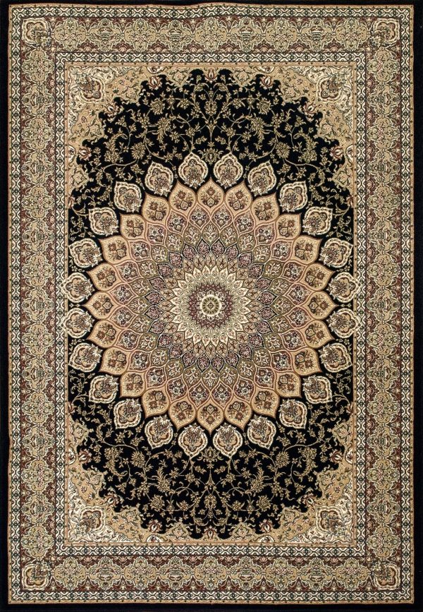 Dynamic Rugs Ancient Garden 57090 Navy  Traditional Machine-Made Rug Online Hot Sale