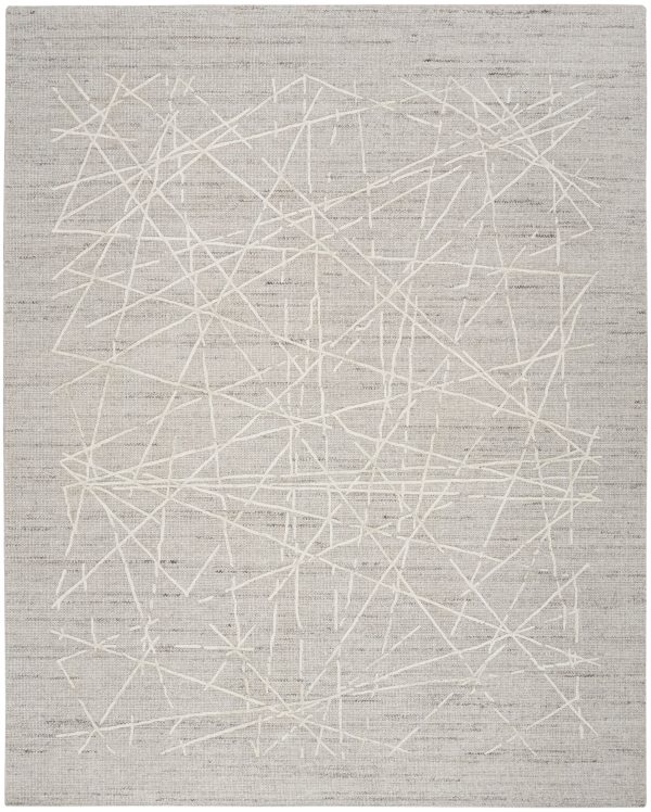 Calvin Klein CK044 Wander WND01 Grey Contemporary Hand Woven Rug Sale